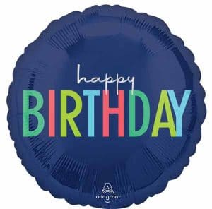 Happy birthday simple modern foil balloon