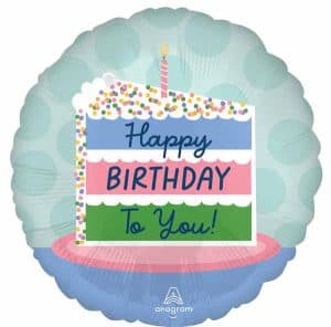 Happy Birthday Cake Balloon