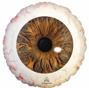 creepy eyeball foil balloon