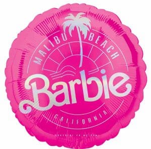 Barbie Malibu Beach California Pink Foil Balloon