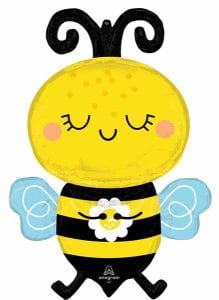 Happy Bee Supershape Foil Balloon