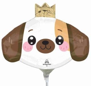 Mini Airfill Kawaii Puppy Dog Foil Balloon
