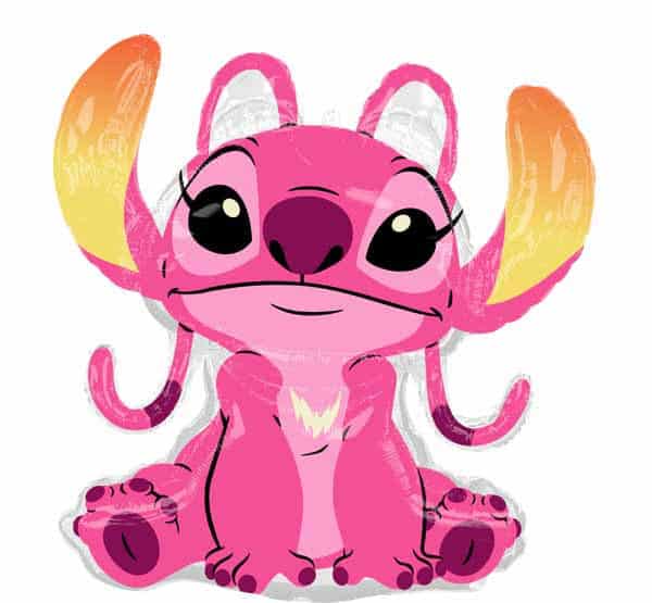 Colorful 27-inch Angel foil balloon from Disney Lilo & Stitch.