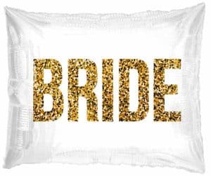 24K Glitter Bride Foil Balloon