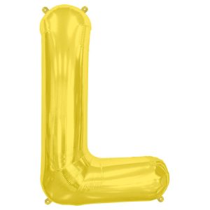 Huge Gold Letter L Balloon