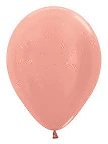 5" Metallic Rose Gold Latex Balloon