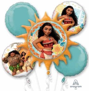5 Piece Balloon Moana Decoration Kit
