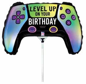 Airfilled Video Game Controller Mini Foil Balloon