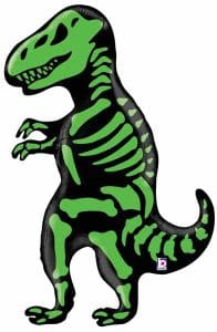 T-Rex Dinosaur Skeleton Balloon