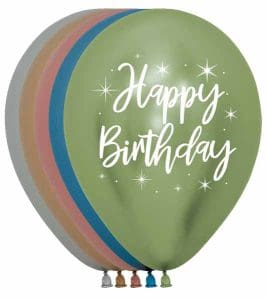 Happy Birthday Assorted Latex Balloons
