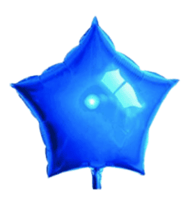 19" Blue Star Shape Foil Mylar Balloon Party Decor