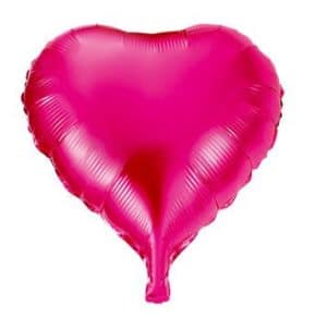 Hot Pink Heart 18" Supershape Mylar Foil Balloon