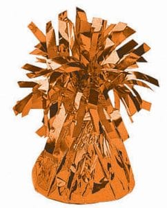 Orange Foil Weight for Balloons
