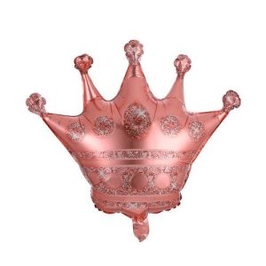 Rose Gold Sparkling Crown 29" Supershape Mylar Foil Balloon