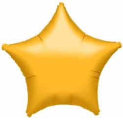 19" Star Shaped Balloon Metallic Gold Color