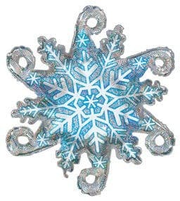 38" Snowflake Shaped Helium Balloon