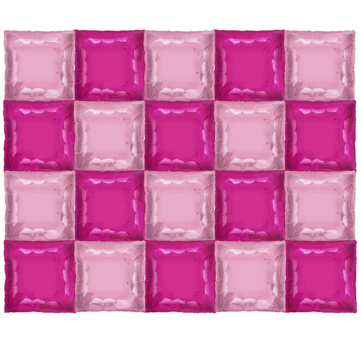 TUFTEX 24" SQUARED FOIL BABY PinK& HOT PinK