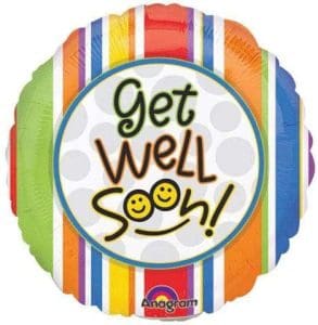 Mini Get Well Colorful Balloon