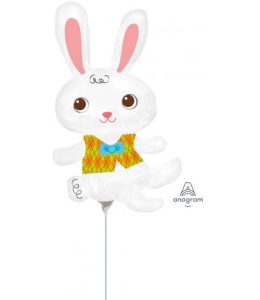 Mini Air Filled Easter Bunny Rabbit Balloon for Easter