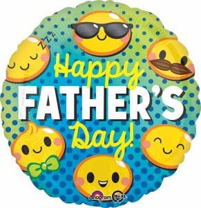 Round Father's Day Foil Balloon