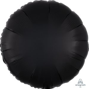 18" Round Foil Balloon Onyx Shimmering Matte