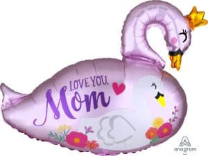 Mommy & Baby Swan Mother's Day Jumbo Foil Balloon