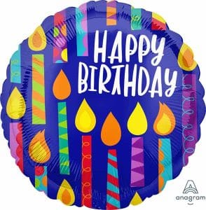 Happy Birthday Multi Colored Colors Balloon