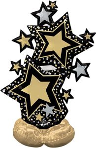Jumbo Gold Stars balloons Airloonz