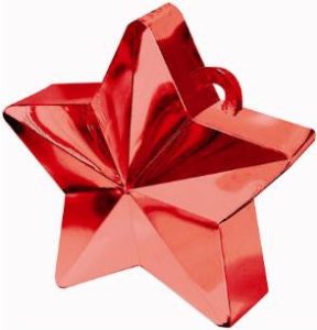 Red Star Weight for Balloons