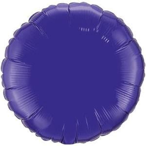 4" Mini Round Shaped Solid Color Quartz Purple  Foil Balloon
