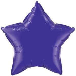 4" Mini Star Shaped Solid Color Quartz Purple Foil Balloon