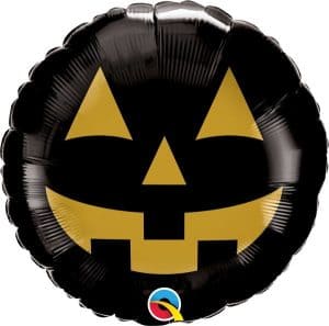 Pumpkin Face Foil Balloon 18"