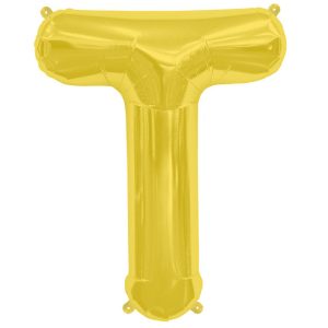 Jumbo Letter T in gold