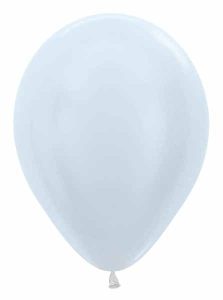 Satin White Color Latex Balloon Sempertex Betallic