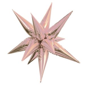 27.5" Rose Gold Magic Star Foil Balloon Air-Fill