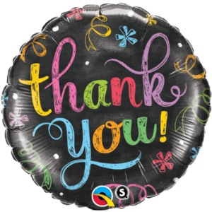 Thank You Colorful Microfoil Balloon
